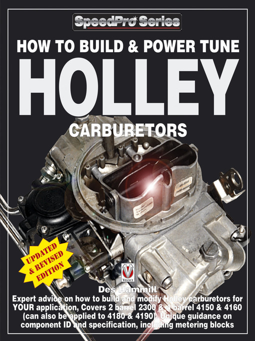 Upplýsingar um How to Build & Power Tune Holley Carburetors eftir Des Hammill - Biðlisti